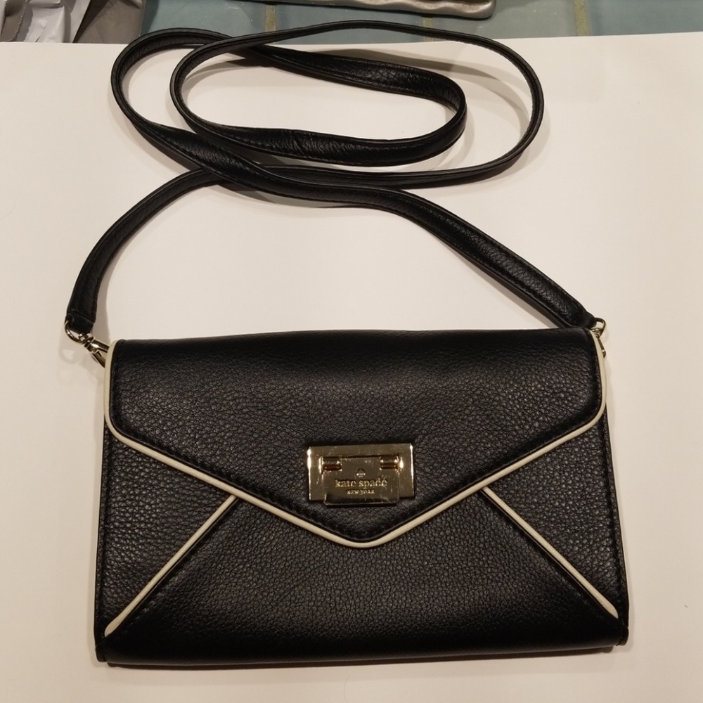 Kate Spade envelope hand bag black